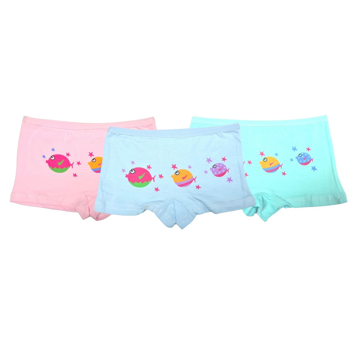 LOOK SHOP - Pack 3 Pantaletas Algodón Niña. Calzón Lolas Colores. 221.
