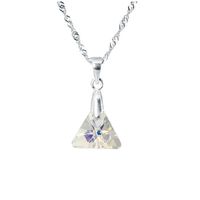 Collar Trinidad Plata 925 creado cristales de Swarovski® Aurora Boreal