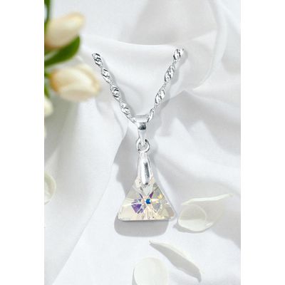 Imagen 2 del producto Collar Trinidad Plata 925 creado cristales de Swarovski® Aurora Boreal