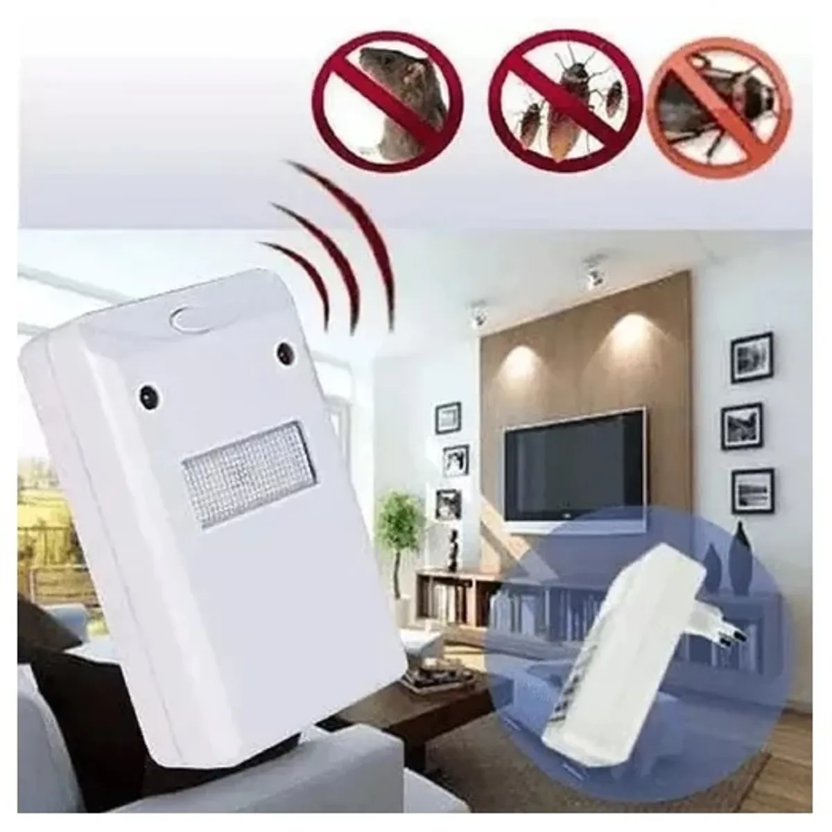 GENERICO - X3 Repelente De Ratones Repelente Ultrasonido Para Ratones