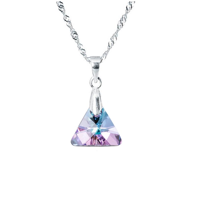 JOYAS MONTERO - Collar Trinidad Cristales Genuinos Vitral Light