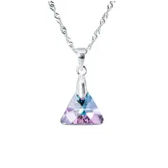 JOYAS MONTERO - Collar Trinidad Cristales Genuinos Vitral Light