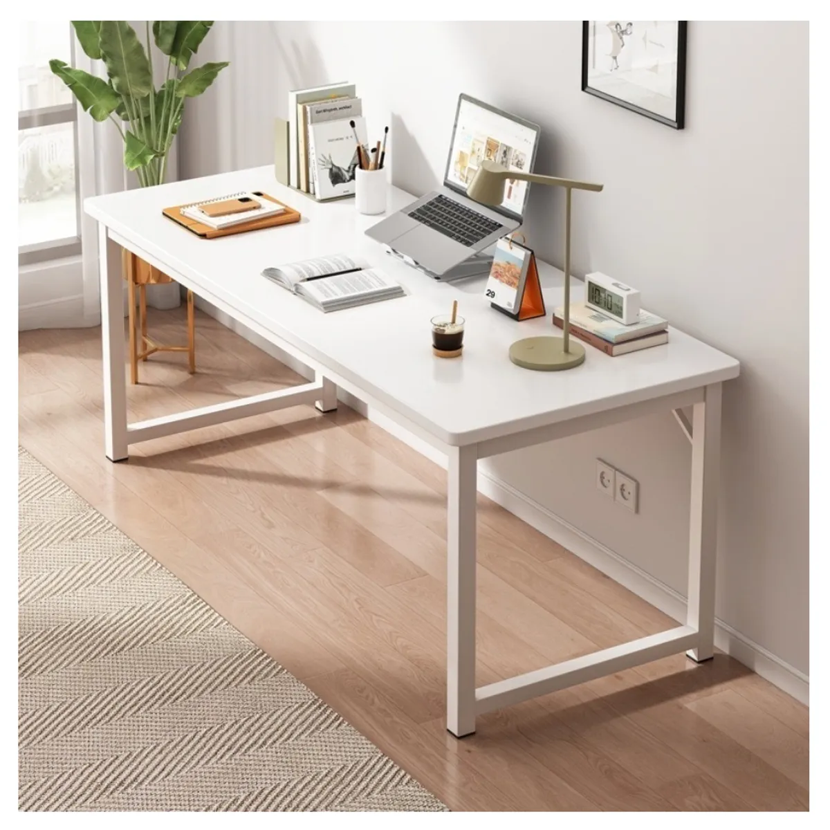 HOMER DESIGN - Escritorio Moderno Liso Oficina Madera 120x60x75cm Homer 20230211…