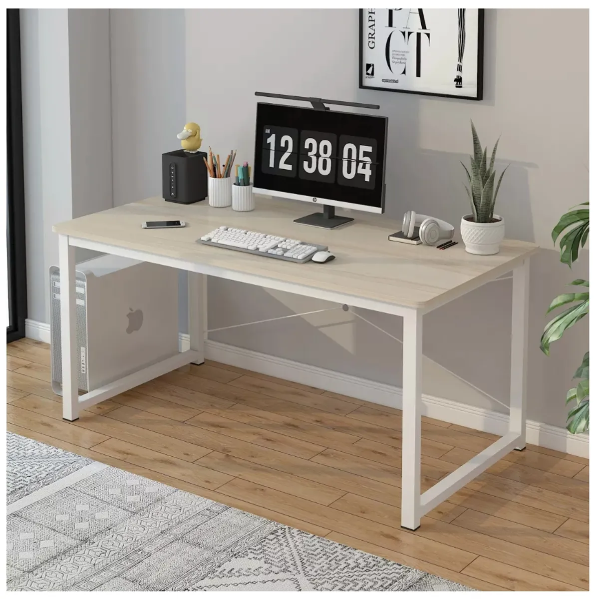 HOMER DESIGN - Escritorio Moderno Liso Oficina Madera 120x60x75cm Homer 20230210…