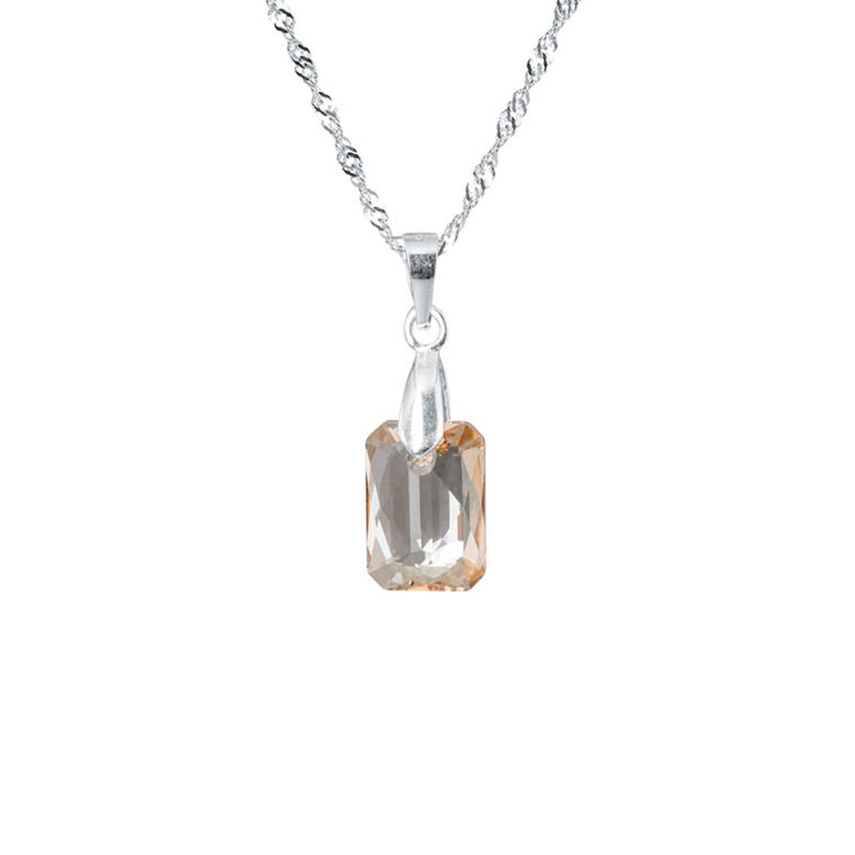 JOYAS MONTERO - Collar Estefania Plata 925 creado con cristales de Swarovski® Golden Shadow