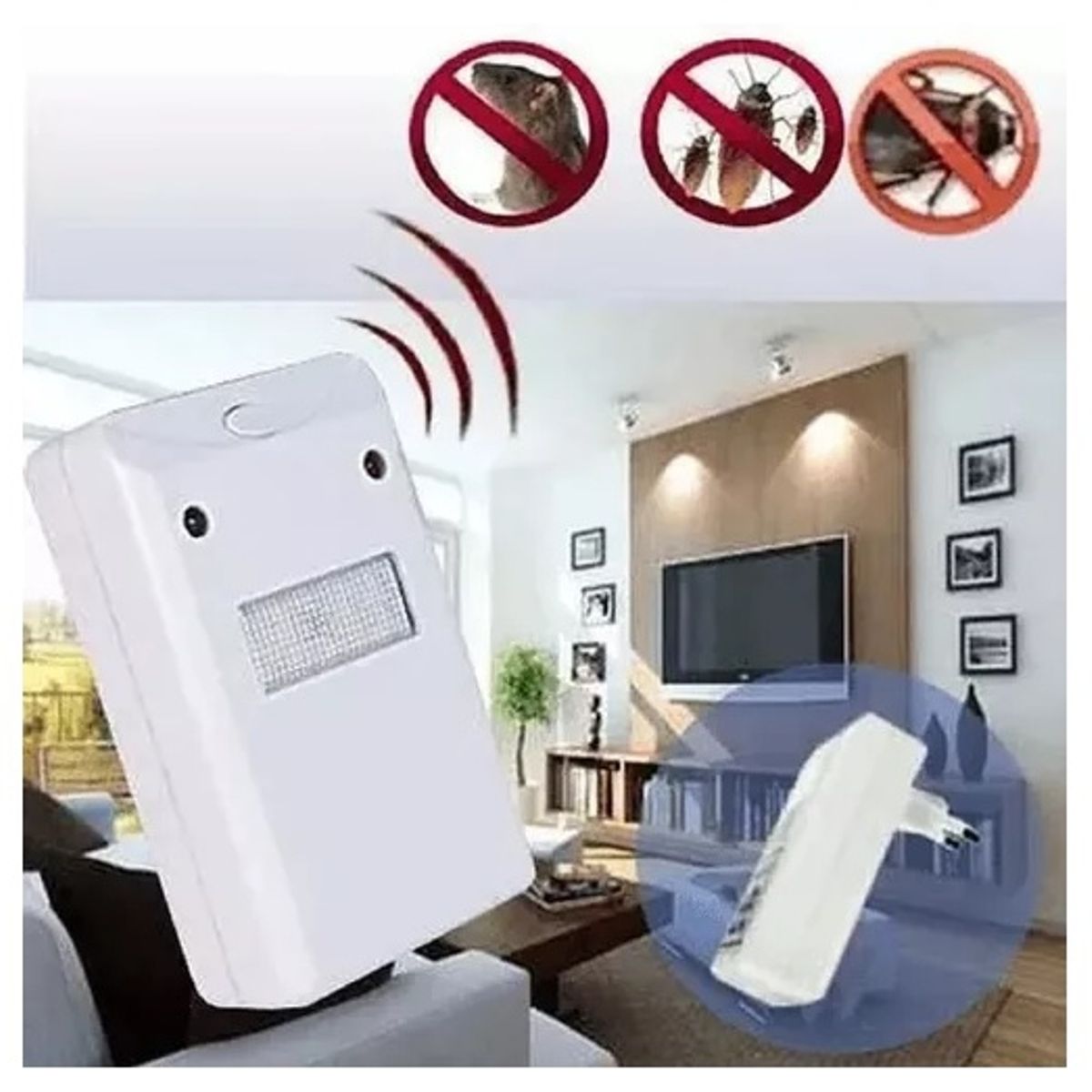 GENERICO - Repelente Ultrasonido Para Ratones Repelente Ratas Y Insecto