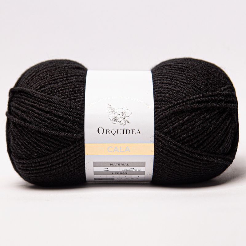 GENERICO - Lana Cala Orquidea 100grs - Negro 13
