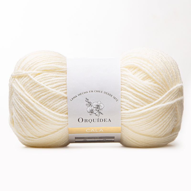 GENERICO - Lana Cala Orquidea 100grs - Blanco Invierno 15