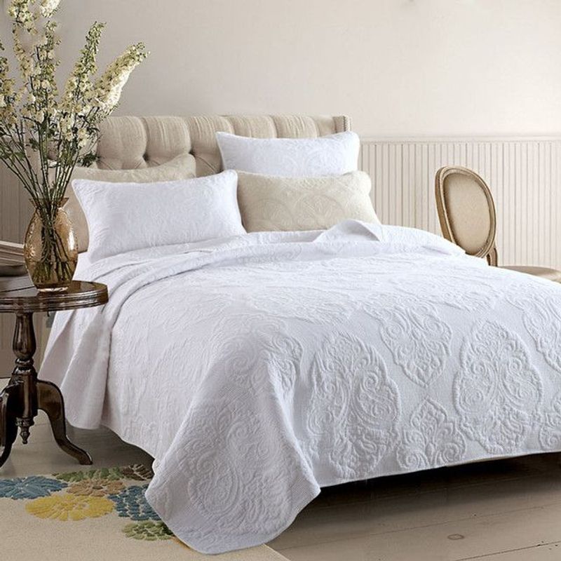 GENERICO - Quilt algodón 2P blanco