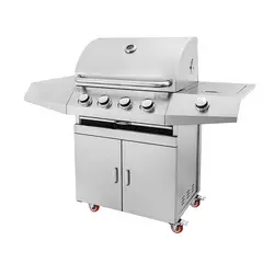 BBQ HOUSE - Parrilla a gas tradicional 4 quemadores