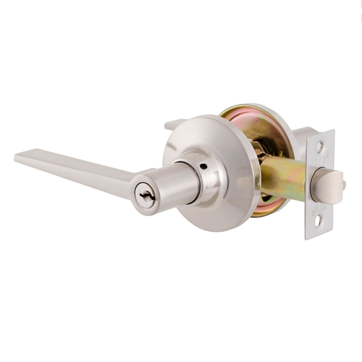 YALE - Cerradura Tubular Yale Milano Oficina/Dormitorio Níquel