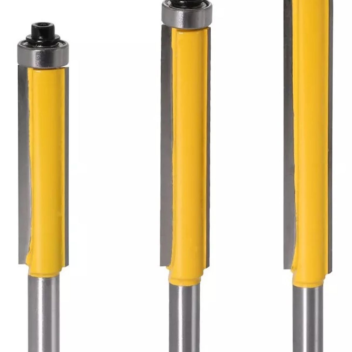 GENERICO - Fresa Madera Copiadora Larga Vástago 8mm 3un Dif Medidas