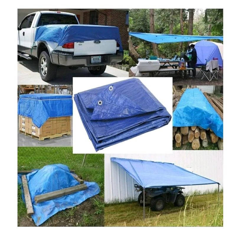 GENERICO - carpa impermeable Azul-Lona impermeable AUTOS 3X2