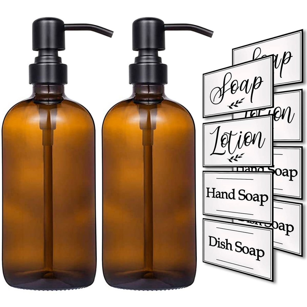 GENERICO - Dispensador Bomba de Jabón Líquido Ámbar