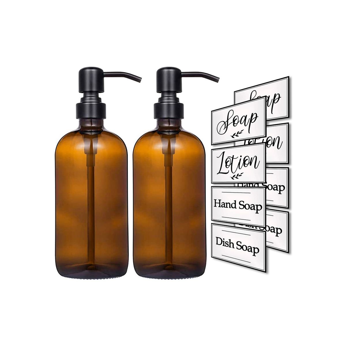 GENERICO - Dispensador Bomba de Jabón Líquido Ámbar