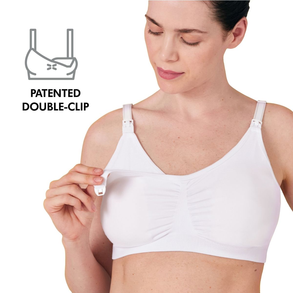 MEDELA - Sostén de Lactancia y Extracción 3 en 1 Blanco MEDELA