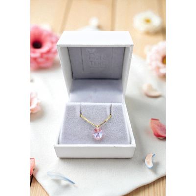 Imagen 2 del producto Collar Punto de Luz Gold 24K creado con cristales de Swarovski® Light Rose