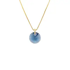 JOYAS MONTERO - Collar Punto de Luz Gold Cristal Genuino Montana
