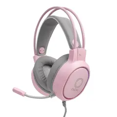 NIBIO - Audífono Gamer Zigma PC PS XBOX Rosado RGB