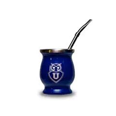 GENERICO - Mug Matero con Bombilla U de Chile 200 ml Universidad de Chile