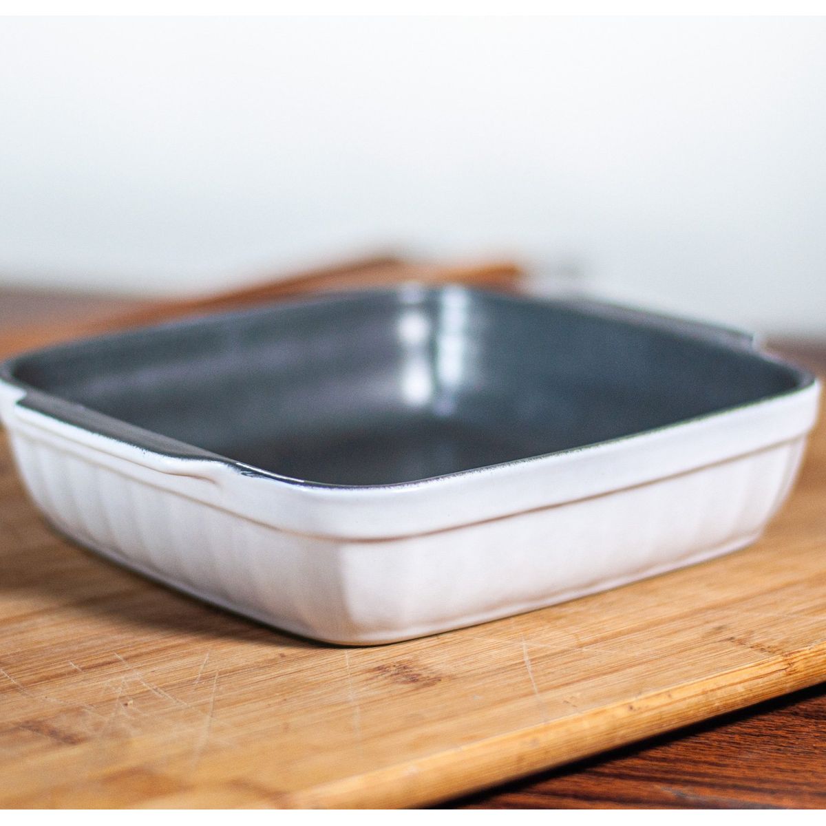 GENERICO - Fuente de Cerámica p/horno tipo Gres - CUADRADA  17x17 Grafito