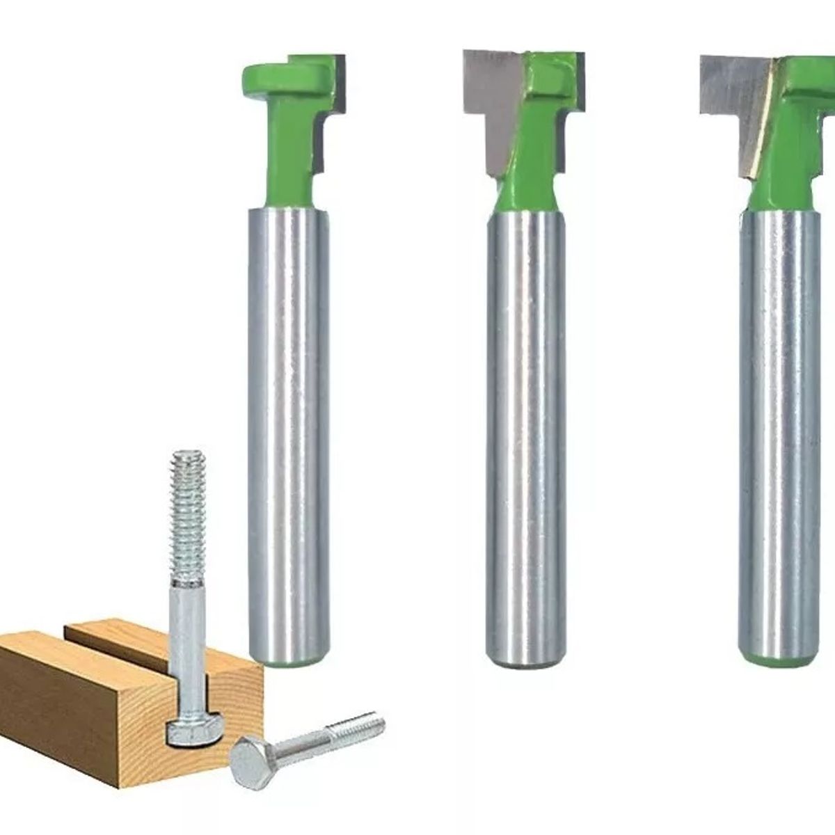 GENERICO - Fresa Tipo T Para Pernos Anclaje 3un 3 Medidas
