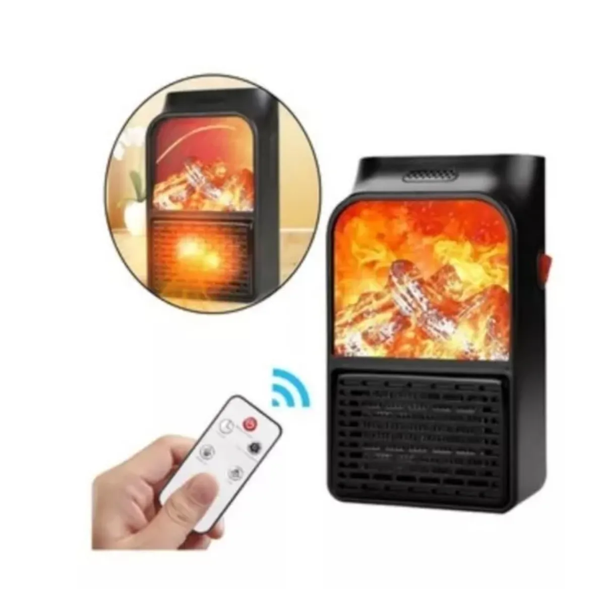 GENERICO - Calefactor Stufa Portátil Electrico 1000w