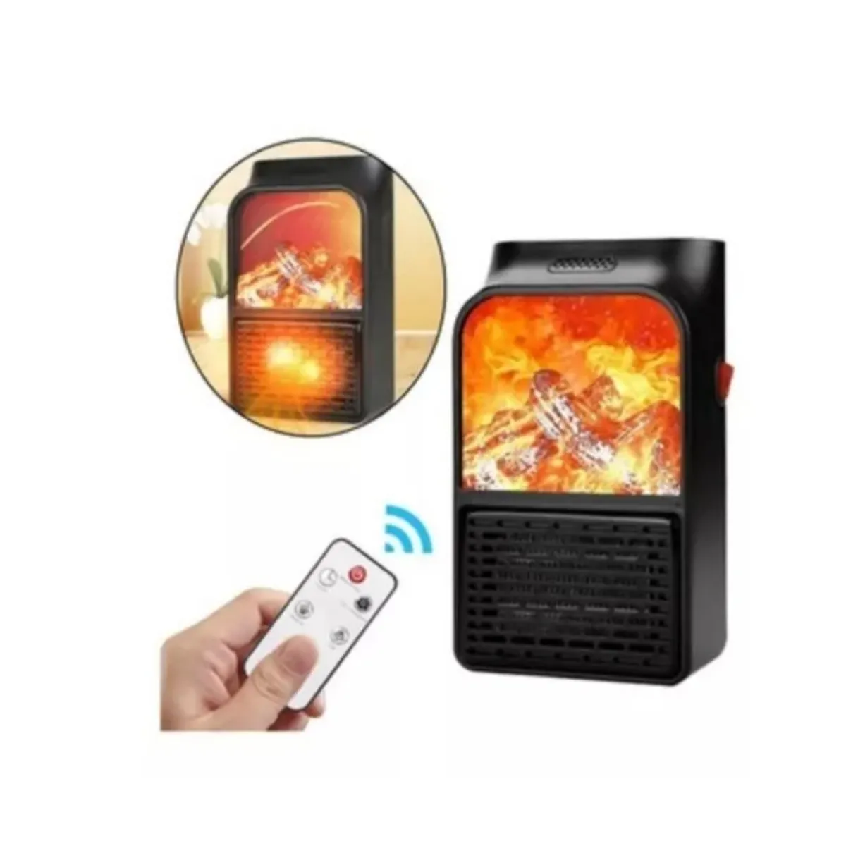 GENERICO - Calefactor Stufa Portátil Electrico 1000w