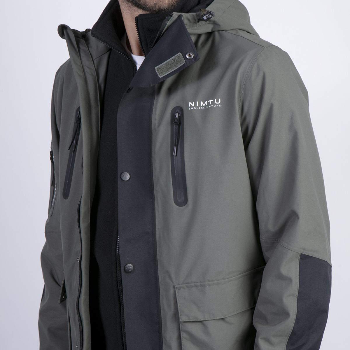 NIMTU - Chaqueta Urbana 3 En 1 Villarrica Verde Nimtu