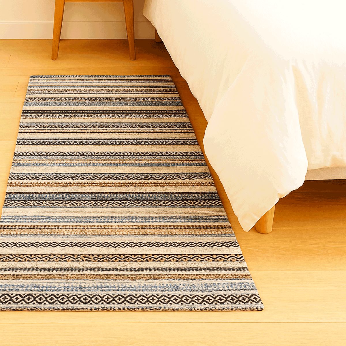 BAZHARS - BAJADA CAMA BAZHARS 080X120 CM AM BOL 106 ACQUA MULTI