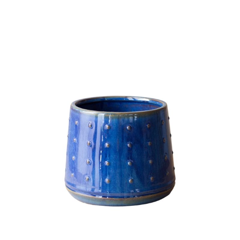 ARTE CULTIVOS - Macetero de Cerámica María Luz Dark Blue