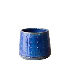 ARTE CULTIVOS - Macetero de Cerámica María Luz Dark Blue