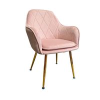 Silla Rosada Sitial Terciopelo Diamant