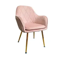 GENERICO - Silla Rosada Sitial Terciopelo Diamant