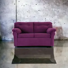 MUEBLES AMERICA - Sofá América 2 Cuerpos Tela Lila