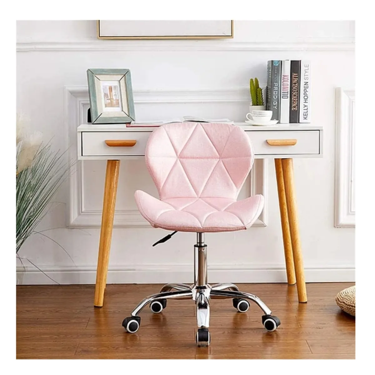 GENERICO - Silla de Escritorio Rosa Regulable Radar