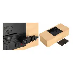 TECNOLAB - Reloj Despertador De Madera Con Pantalla Digital - Puntostore