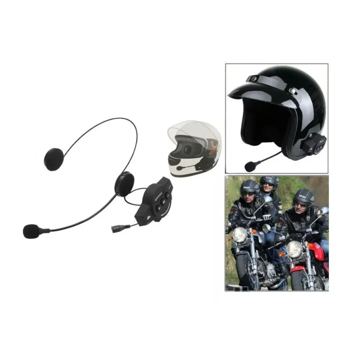 GENERICO - Intercomunicador Para Moto Bluetooth Audifono Para Casco De Moto 2