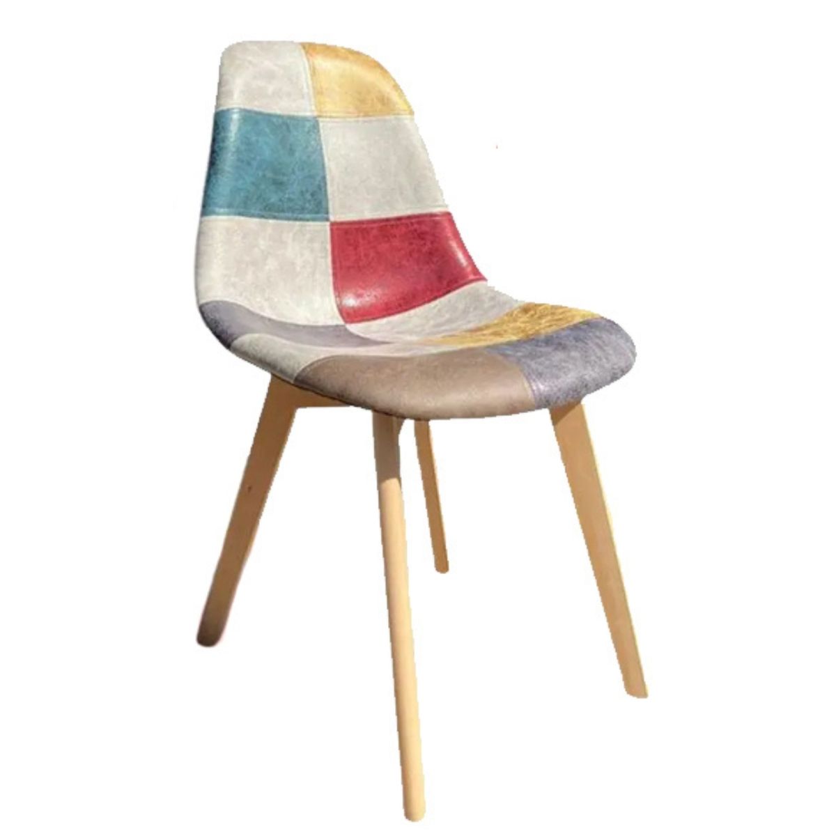 GENERICO - Pack de 4 Sillas Cuero Envejecido Cooper