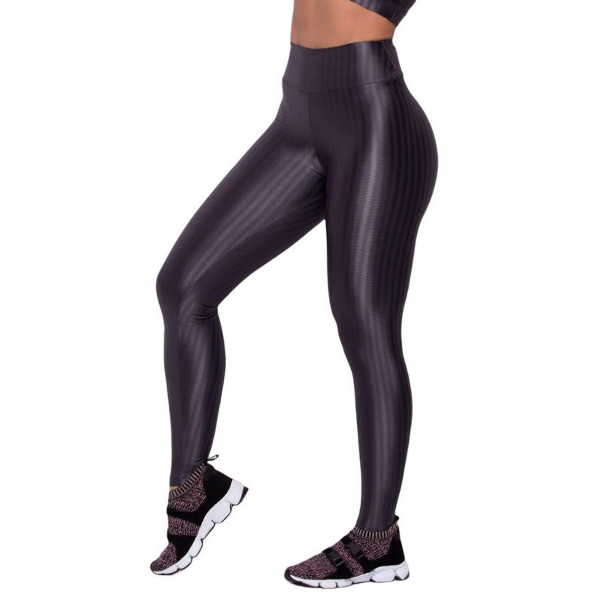 GENERICO - Calzas 3D Tiro medio Pretina Fit Deportiva Brasileña Elasticada