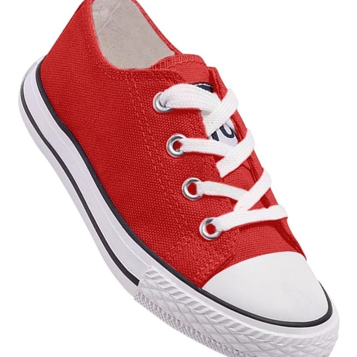 GENERICO - Zapatilla Infantil De lona Urbana Casual - Rojo - 7192