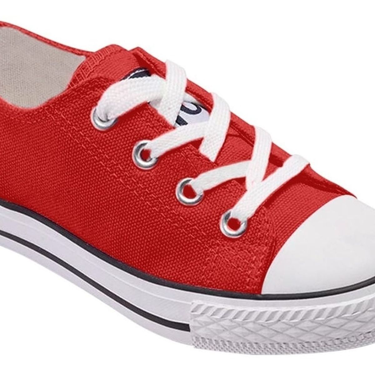 GENERICO - Zapatilla Infantil De lona Urbana Casual - Rojo - 7192
