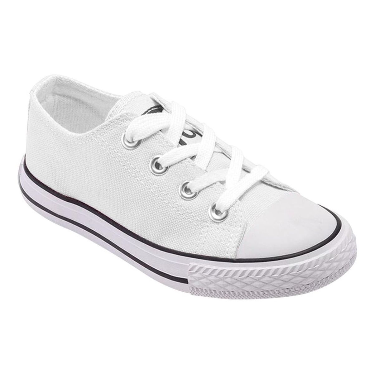 GENERICO - Zapatilla Infantil De lona Urbana Casual - Blanco - 7190