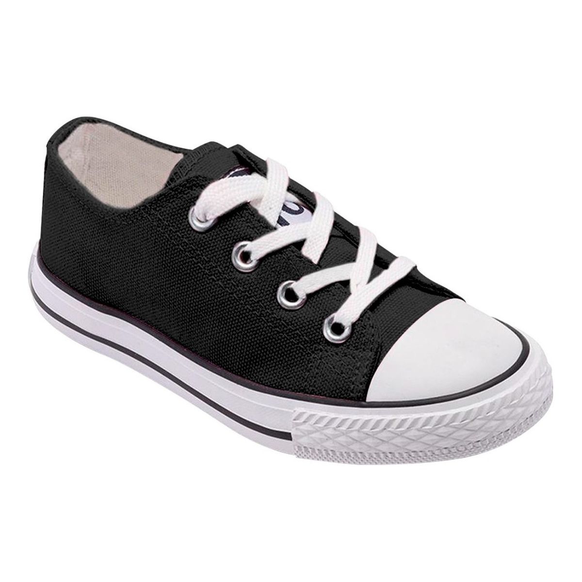 GENERICO - Zapatilla Infantil De lona Urbana Casual - Negro - 7191
