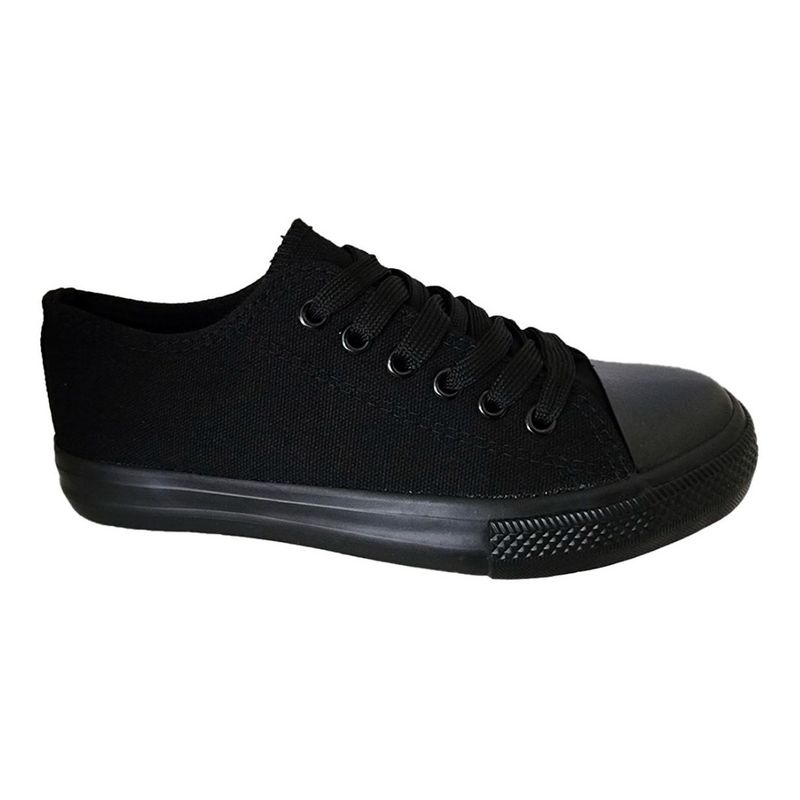 GENERICO - Zapatilla Infantil De lona Urbana Casual - Negro - 7196