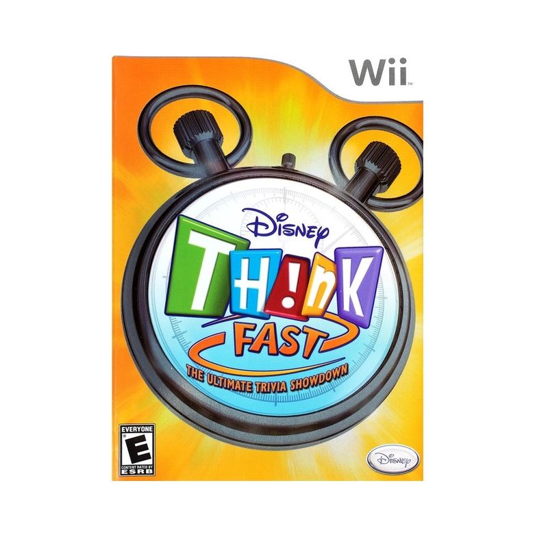 NINTENDO - Disney Think Fast The Ultimate Trivia Showdown -Wii-Sniper