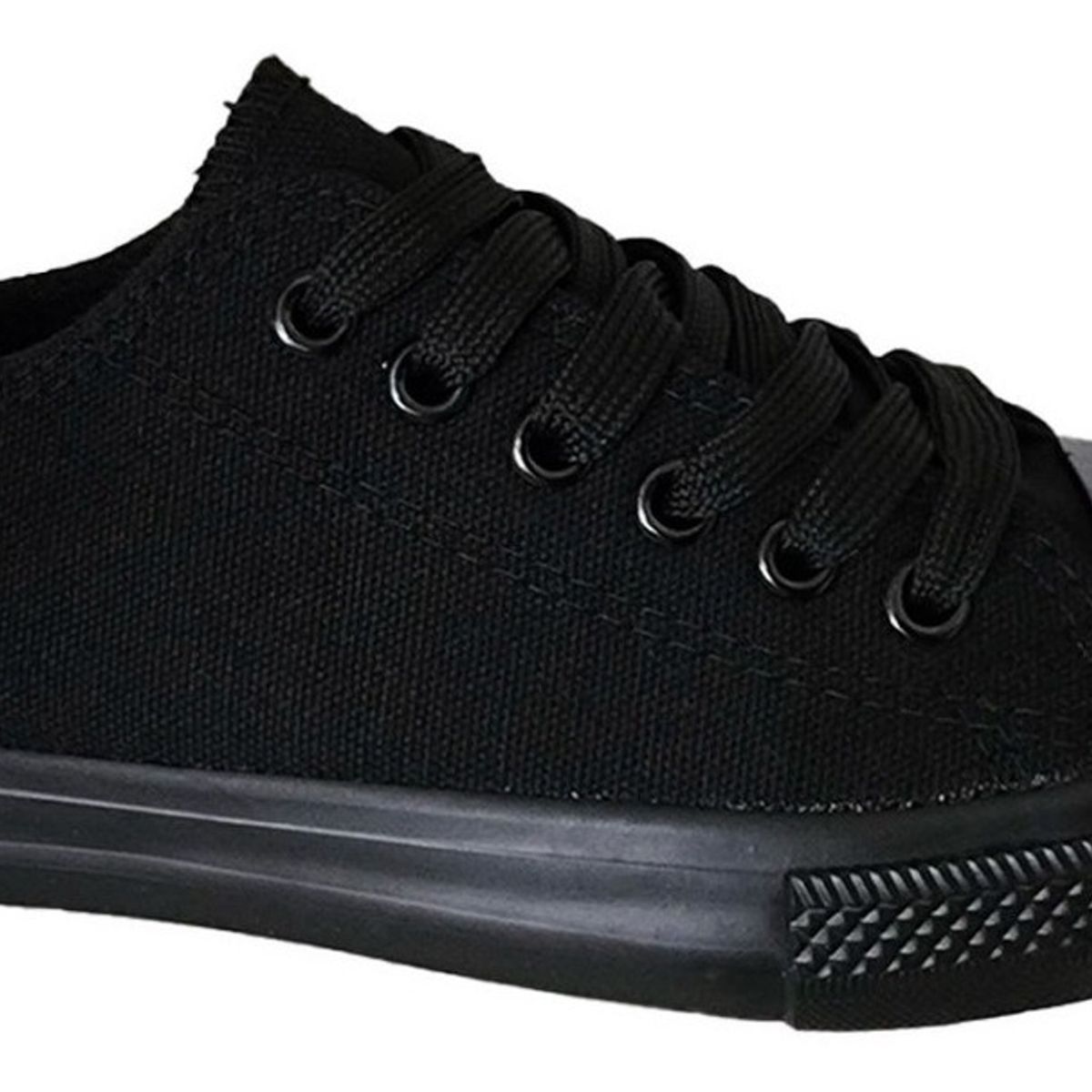 GENERICO - Zapatilla Infantil De lona Urbana Casual - Negro - 7196
