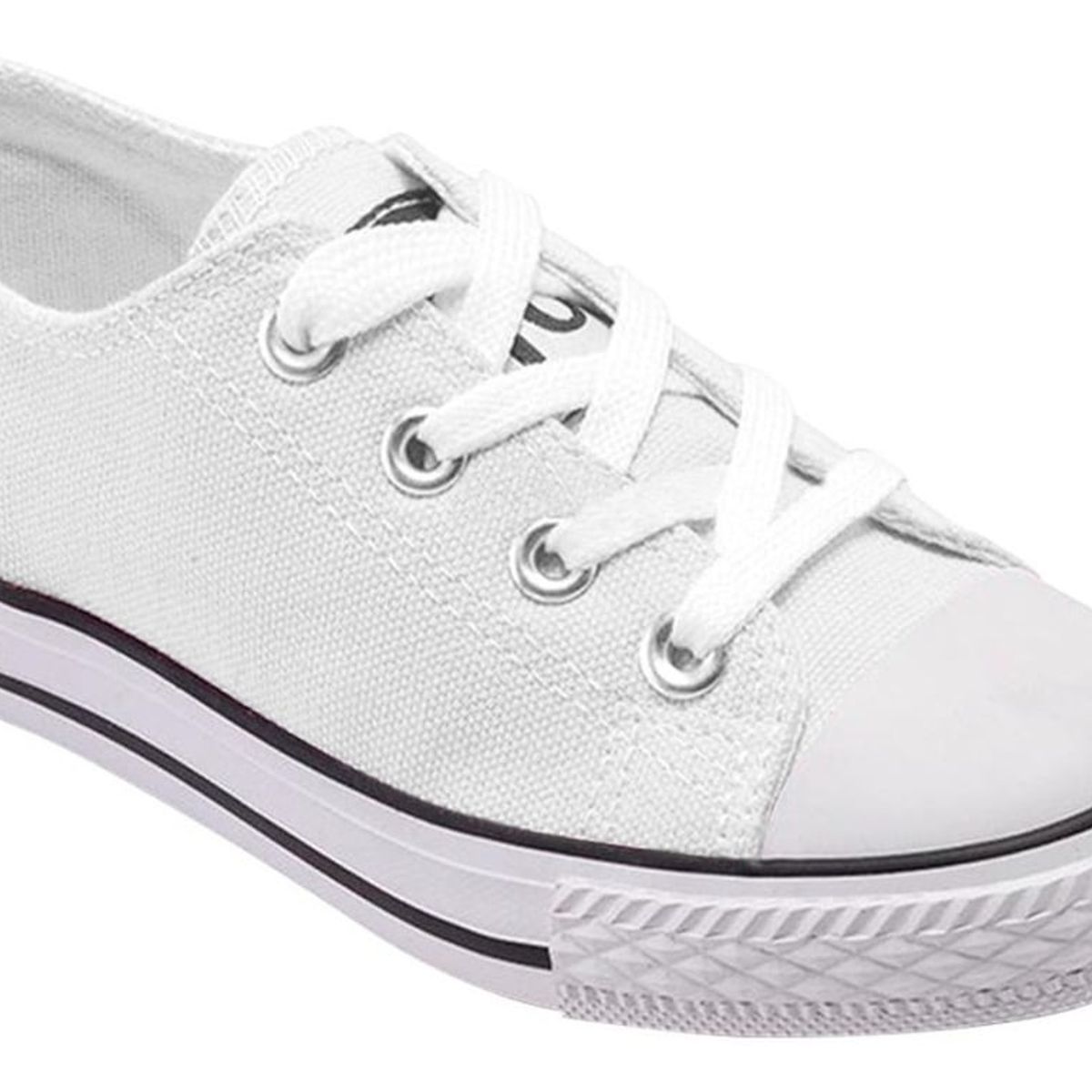 GENERICO - Zapatilla Infantil De lona Urbana Casual - Blanco - 7190