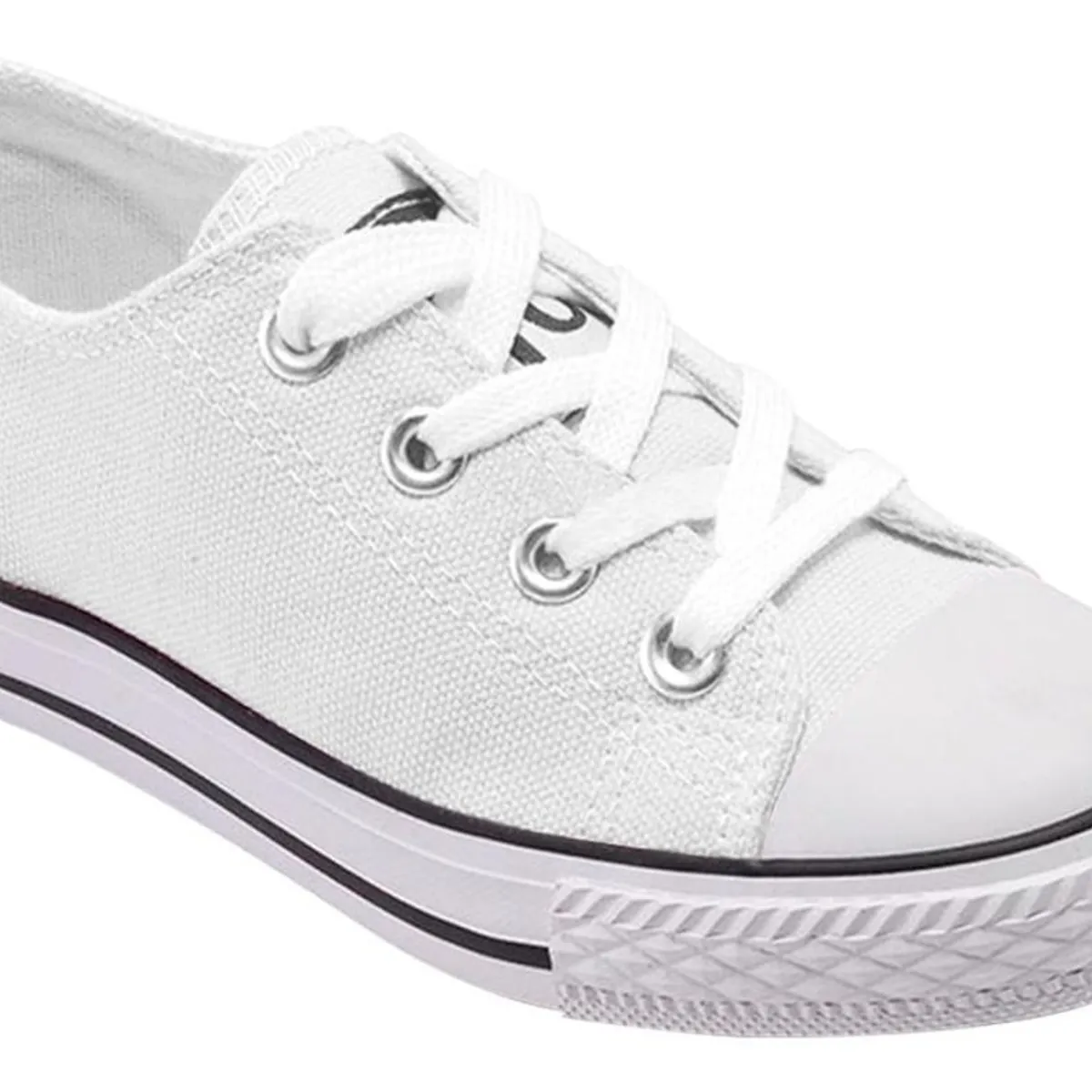 GENERICO - Zapatilla Infantil De lona Urbana Casual - Blanco - 7190