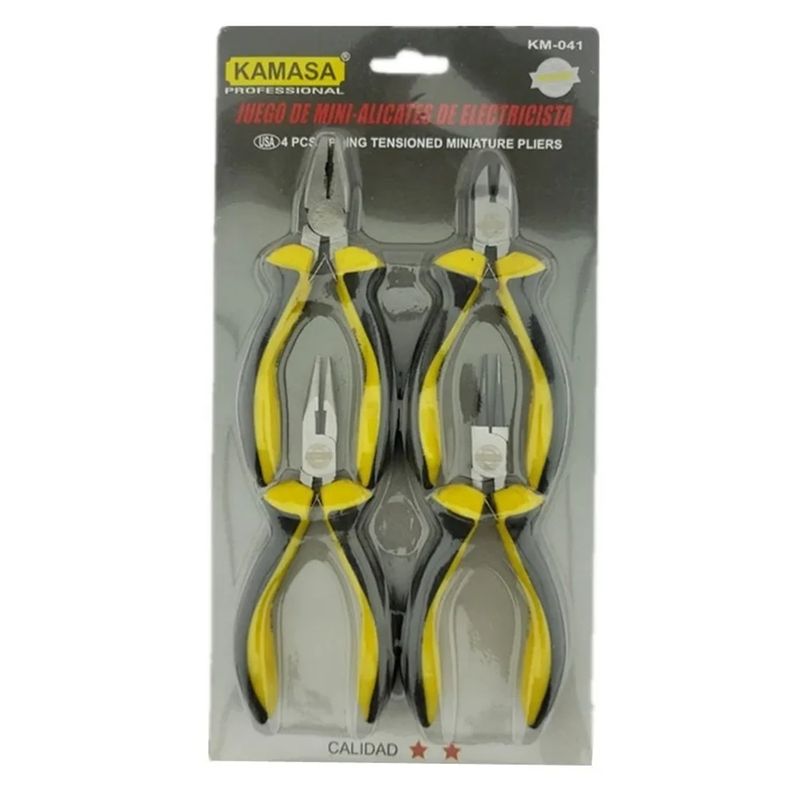 KAMASA - Juego/kit/set De Mini-alicates 5 PuLG De Electricista Kamasa